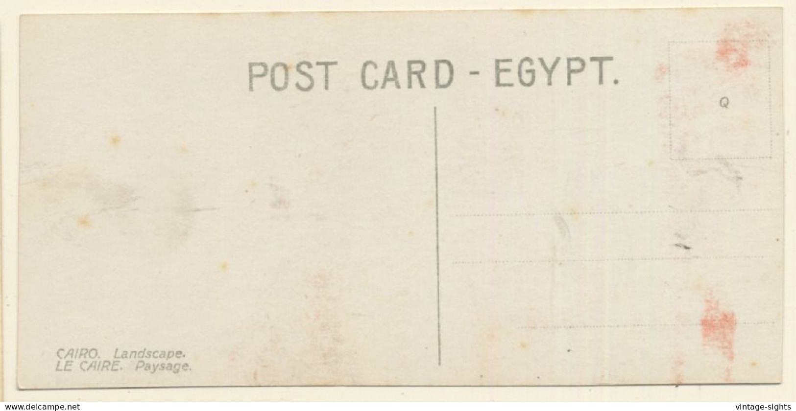 Egypt: Landscape - Pyramids - Desert (Vintage RPPC ~1910s/1920s) - Pyramids