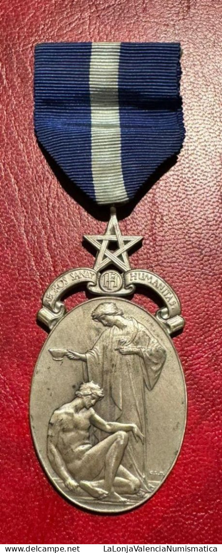 Inglaterra Medalla Masónica Nombre Y Número - Other & Unclassified