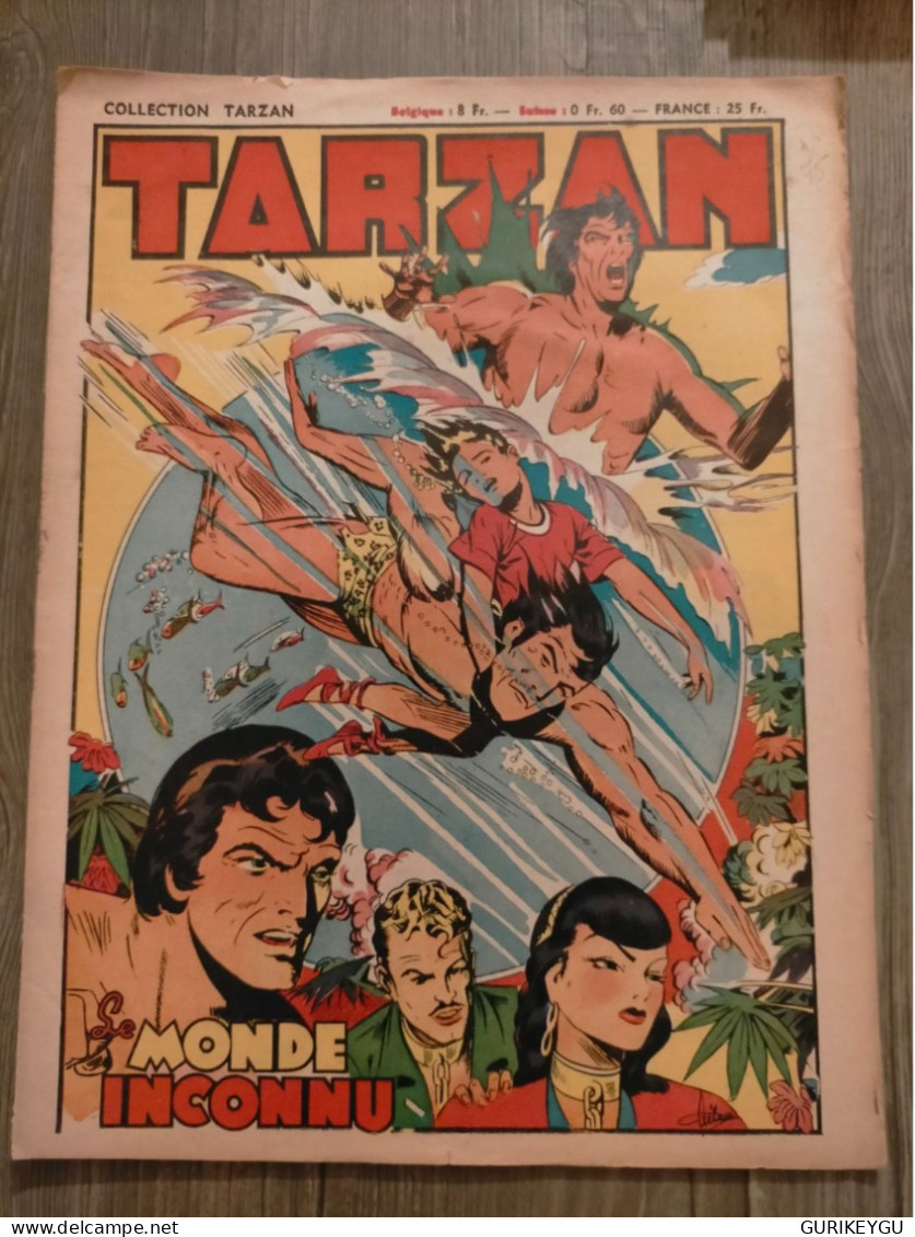 RARE Bd  Tarzan N° 75 LXXV Le Monde Inconnu Hogarth Collection  1er Série  EO De 1949 éditions Mondiales - Tarzan