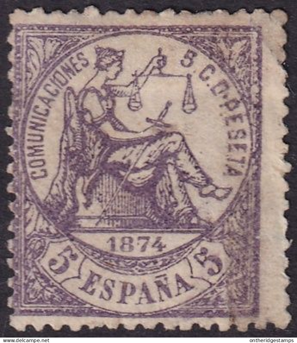 Spain 1874 Sc 202 España Ed 144 Used Light Cancel - Gebruikt