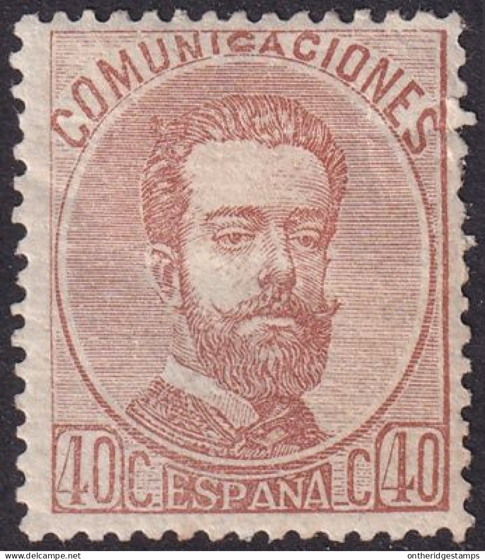 Spain 1872 Sc 185 España Ed 125 MH* Some Disturbed Gum/heavy Hinge - Nuovi