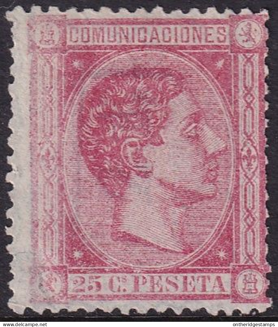 Spain 1875 Sc 216 España Ed 166 MNG(*) Hinge Thin - Unused Stamps