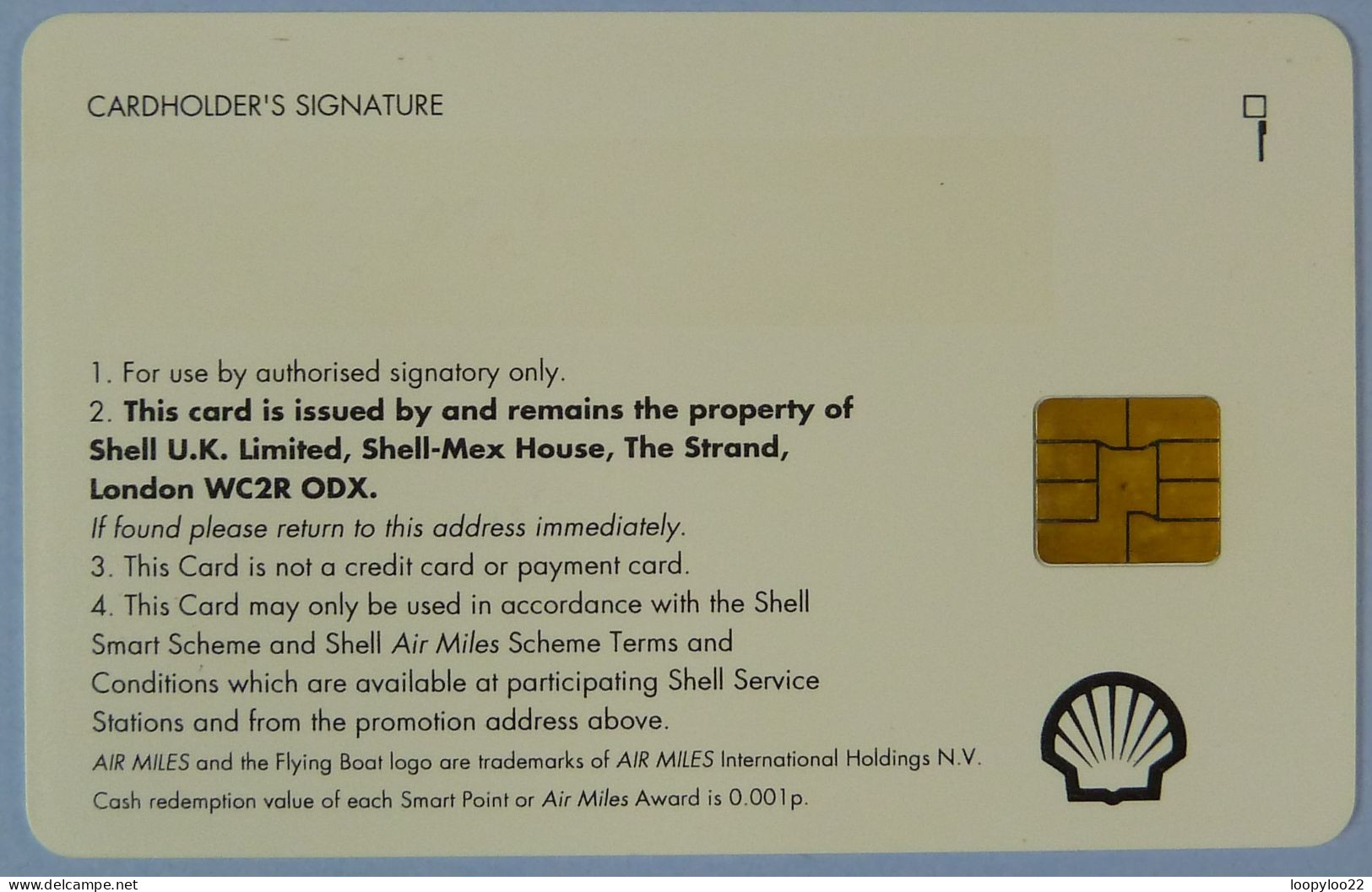 UK - United Kingdom - Chip - Shell - Smart Scheme & Air Miles - Other & Unclassified