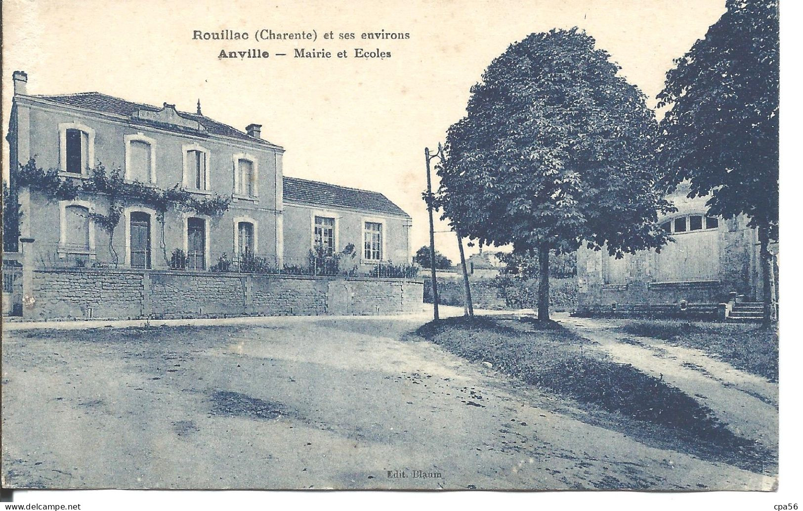 ANVILLE ( Environs De ROUILLAC ) - Mairie Et Écoles - Rouillac