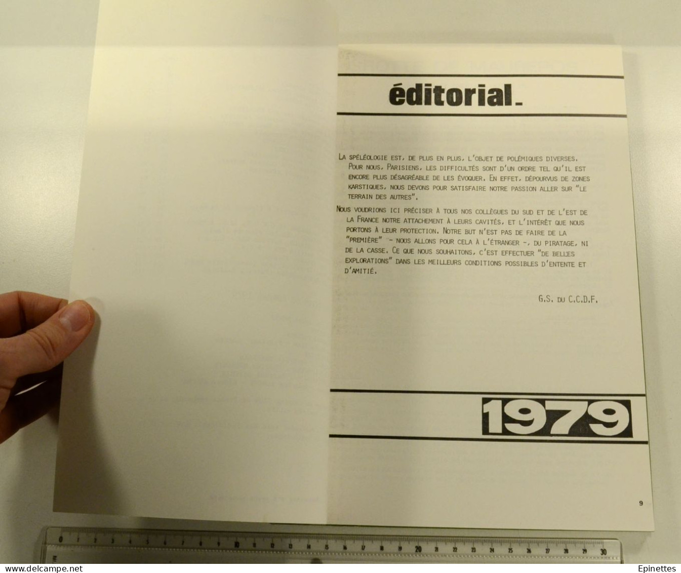 Recherches n°5, 1979 - Bulletin du Groupe spéléo du Camping-Club de France - Carrières souterraines de Paris, Catacombes