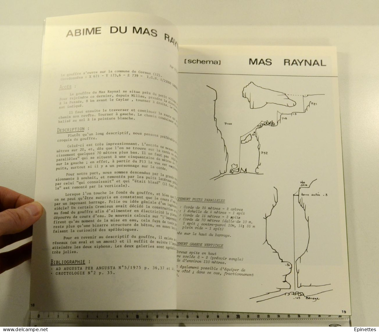 Recherches n°5, 1979 - Bulletin du Groupe spéléo du Camping-Club de France - Carrières souterraines de Paris, Catacombes