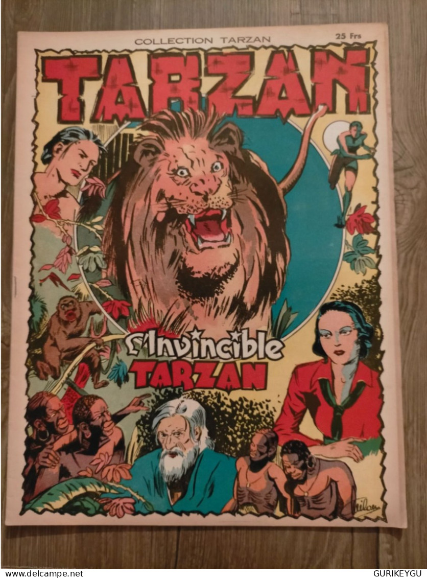 RARE Bd  Tarzan N° 37  XXXVII  Hogarth Collection  1er Série  EO De 1947  éditions Mondiales BIEN ++ - Tarzan