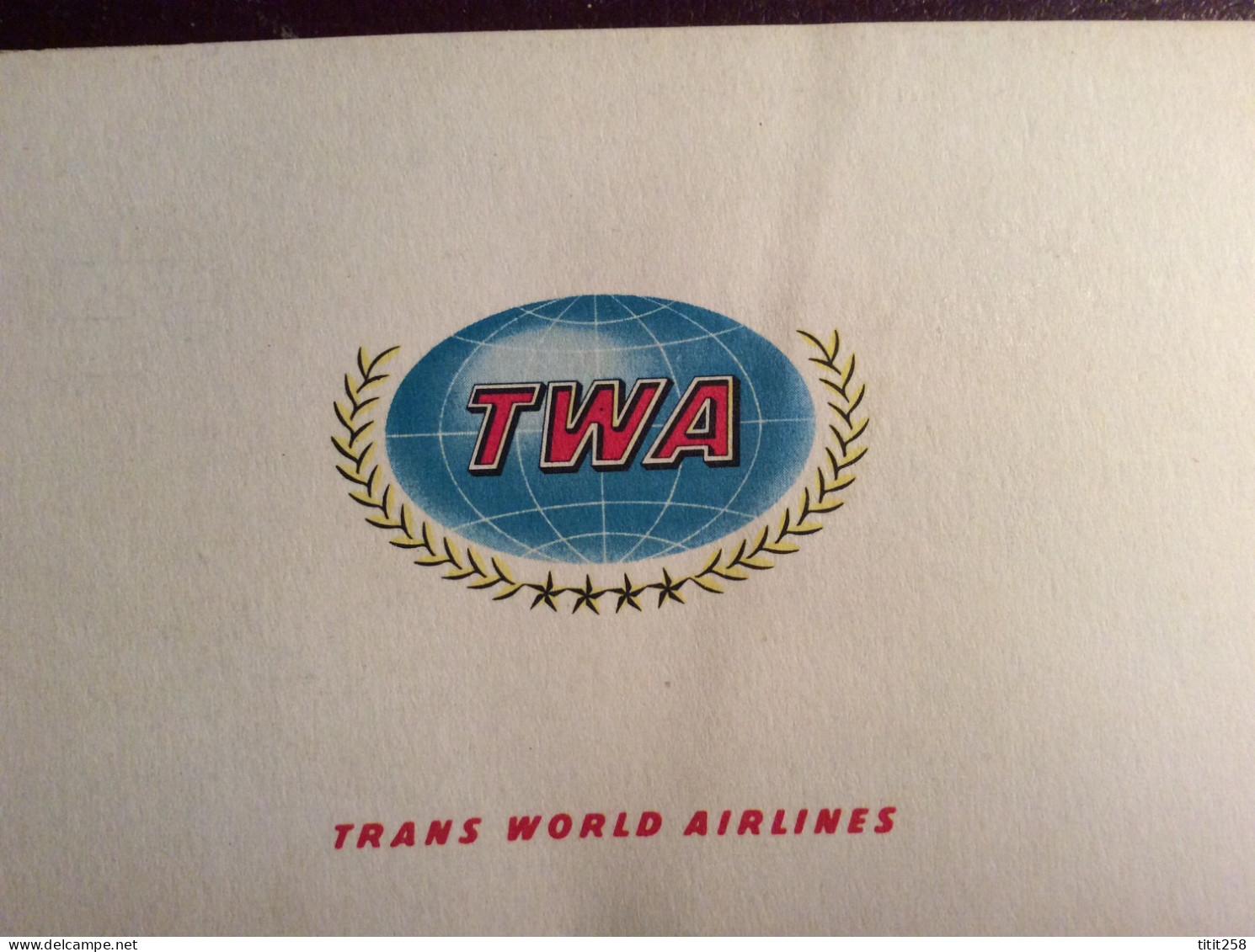 Carton Horaires CIE TWA BOEING 707 BALTIMORE LOS ANGELES SAN FRANCISCO ( Avions Aéroports ) - Tijdstabellen