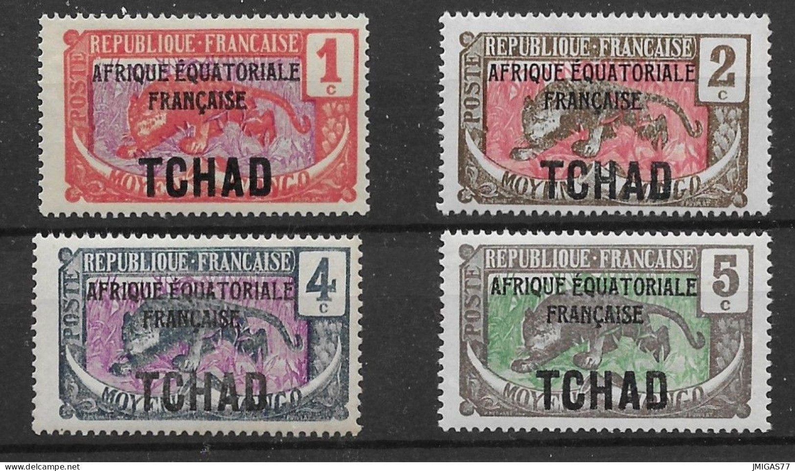 TCHAD N° 19 à 22  Neuf ** MNH - Ungebraucht