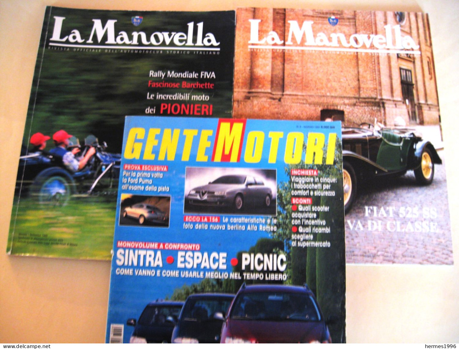 N.  3  RIVISTE    LA  MANOVELLA  +  GENTE   MOTORI - Engines