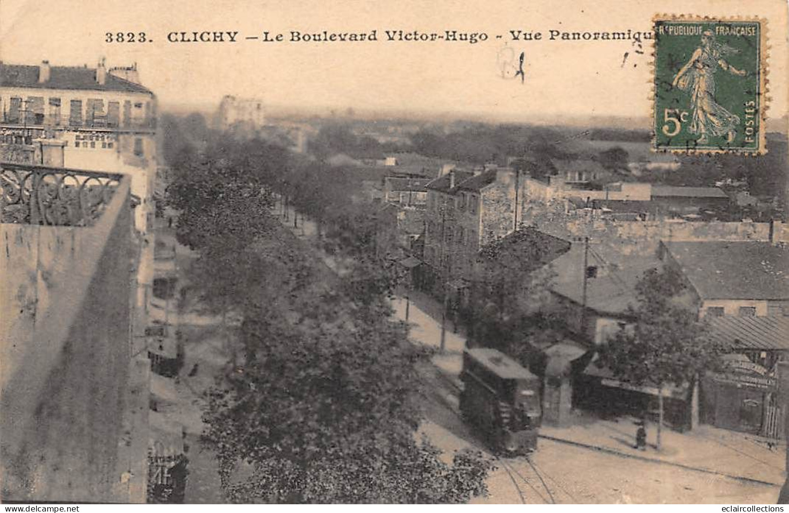 Clichy        92           Boulevard Victor Hugo. Tramway       N°3523     (voir Scan) - Clichy