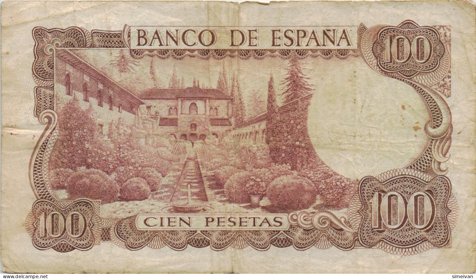 Spain 100 Pesetas 1970 (1974) P152a Banknote Europe Currency Espagne Spanien #5151 - 100 Pesetas