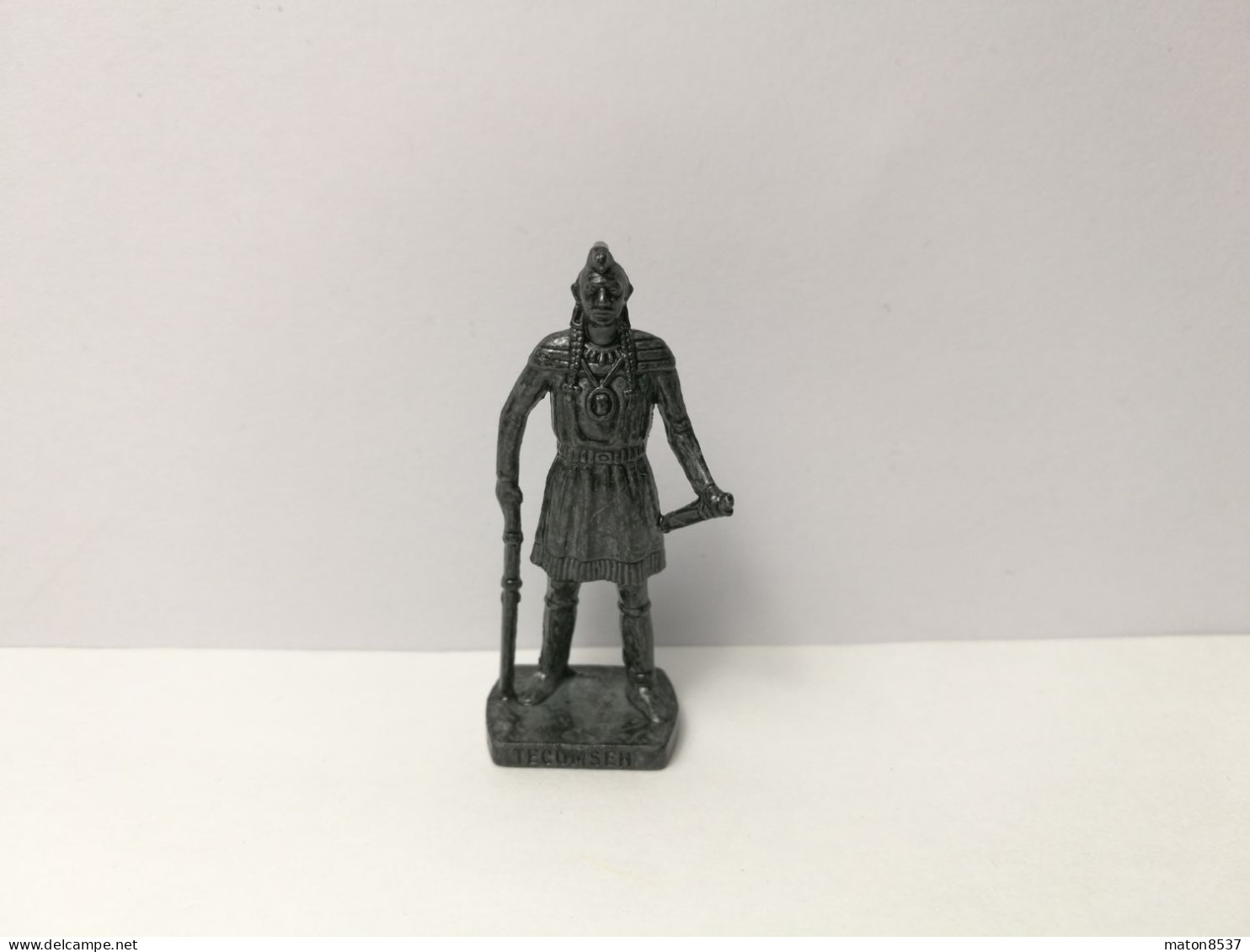 Kinder : Berühmte Indianer-Häuptling 1979-85-93 - Tecumseh - Eisen - Made In Italy - 40 Mm - 1 - Figurine In Metallo