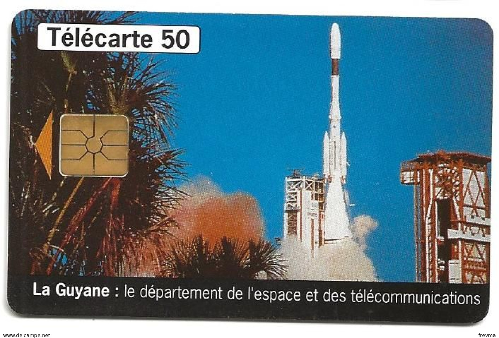 Telecarte F627 Guyane Ariane Espace 50 Unités GEM - 1996