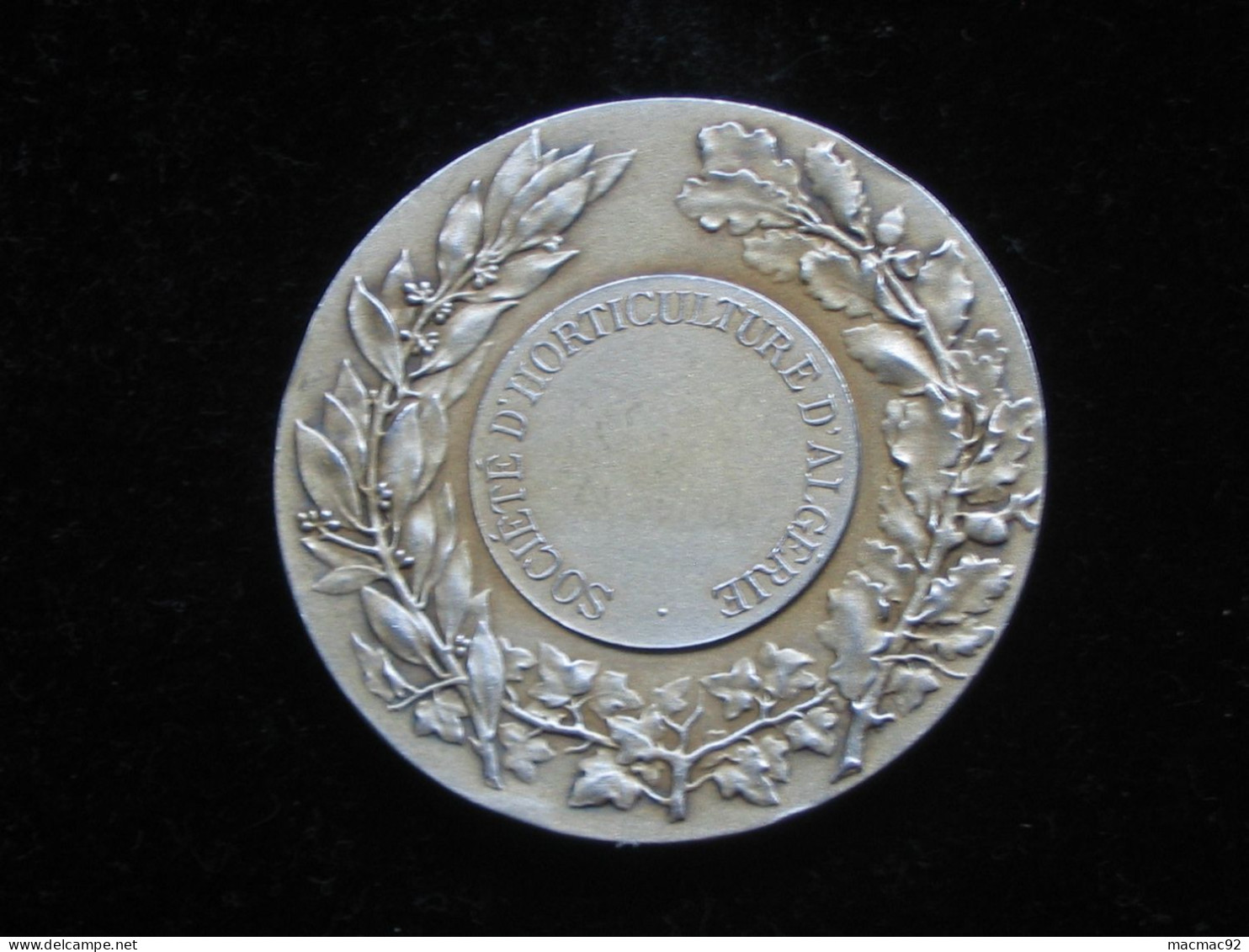 Médaille EN ARGENT -Société D'Horticulture D'ALGERIE   **** EN ACHAT IMMEDIAT **** - Professionali / Di Società