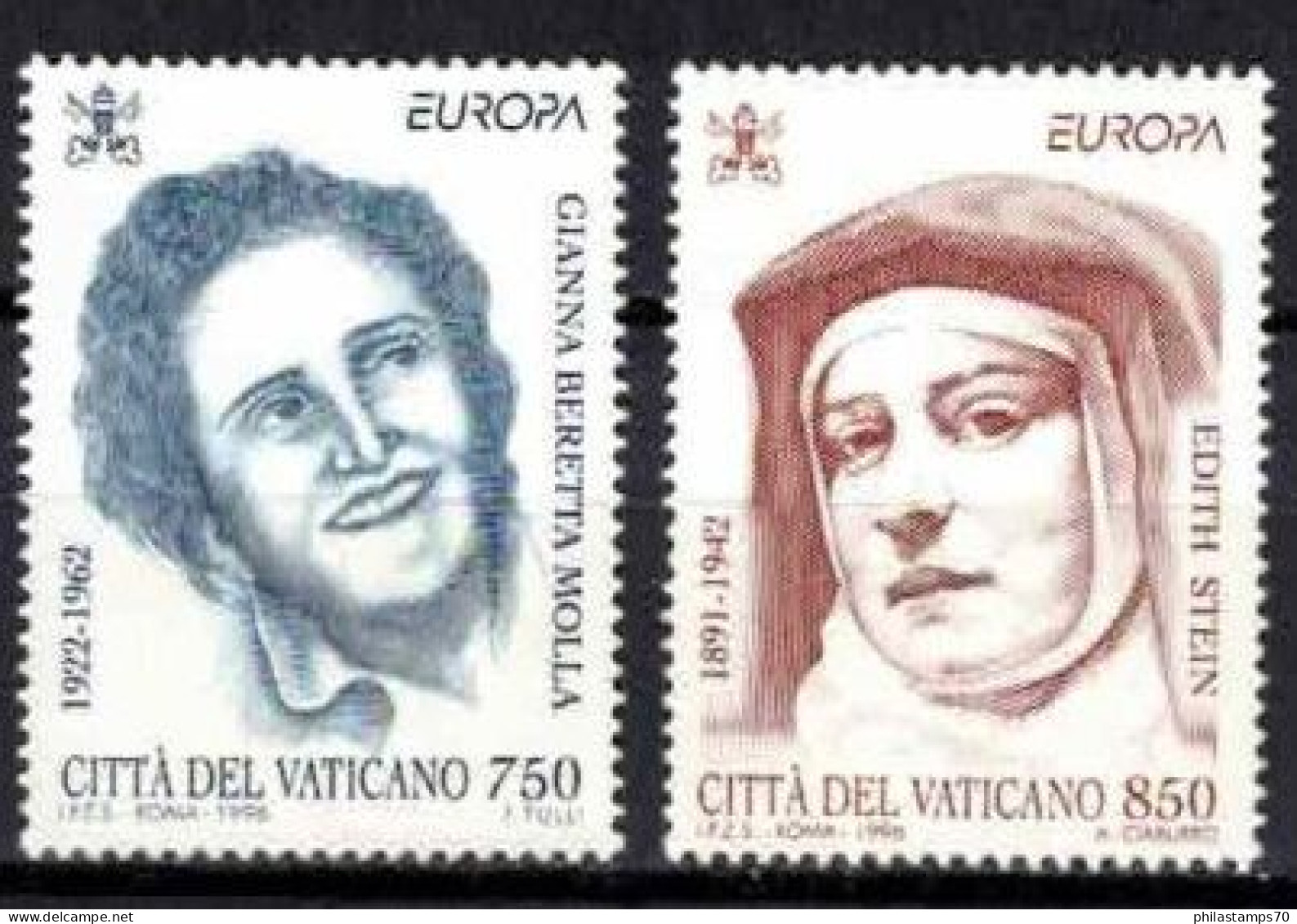 EUROPA CEPT 1996 VATICANO   SERIE COMPLETA SET COMPLETE MNH** - 1996