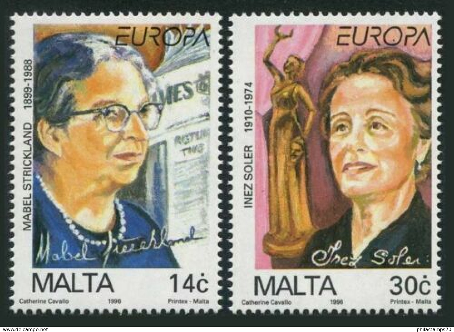 EUROPA CEPT 1996 MALTA TURCHIA  SERIE COMPLETA SET COMPLETE MNH** - 1996