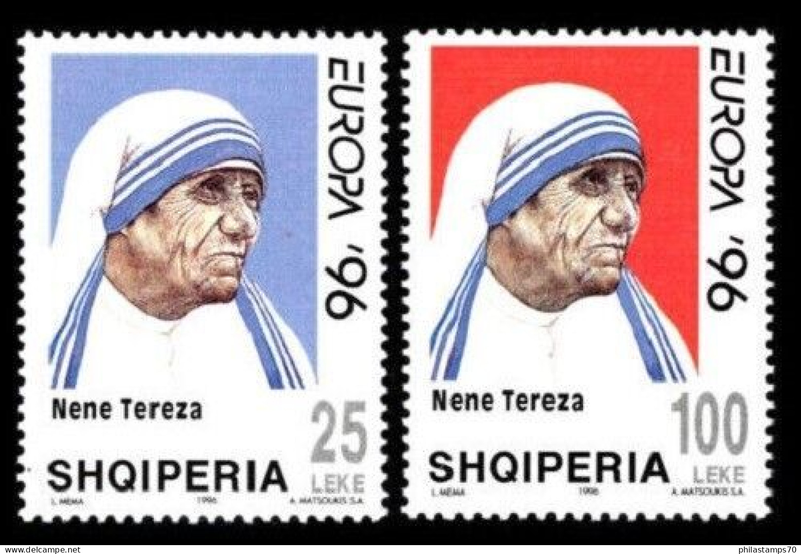 EUROPA CEPT 1996 ALBANIA SERIE COMPLETA SET COMPLETE MNH** - 1996