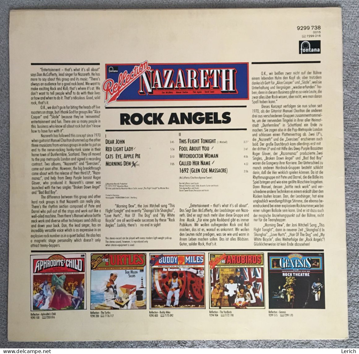 Nazareth – Reflection - Rock Angels - Hard Rock En Metal