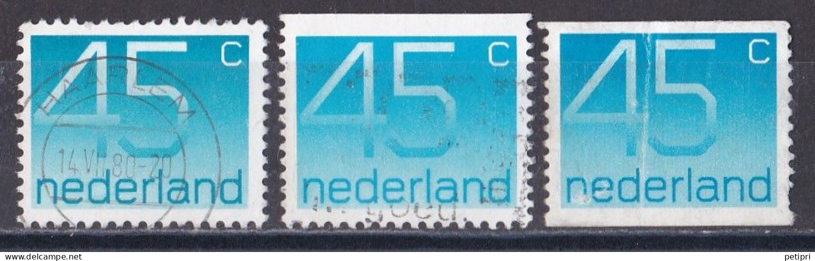 Pays Bas - 1970 - 1980  ( Juliana )   Y&T  N °  1045   1045a   1045b   Oblitéré - Used Stamps