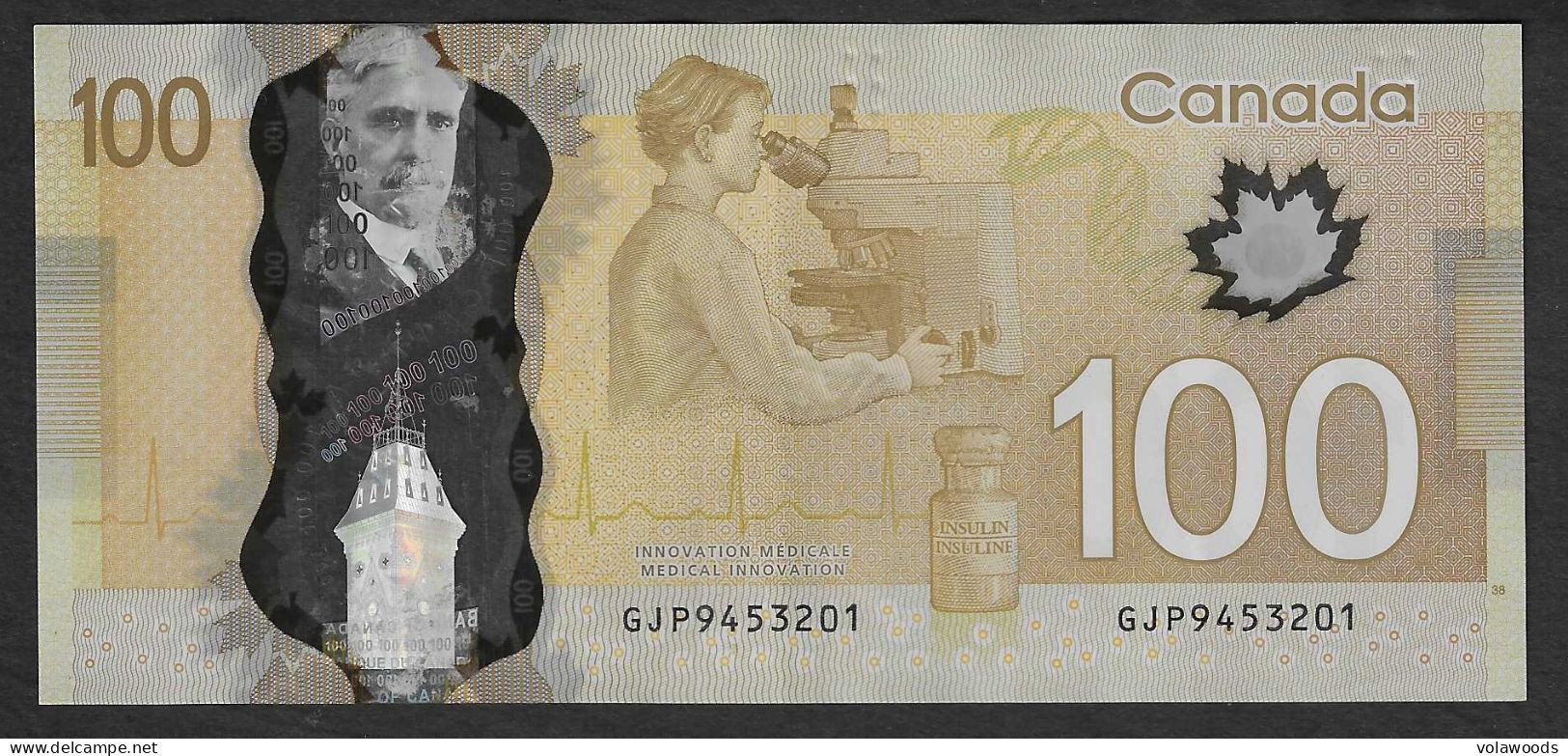 Canada - Banconota Circolata Da 100 Dollari P-110c - 2014/21 - Canada