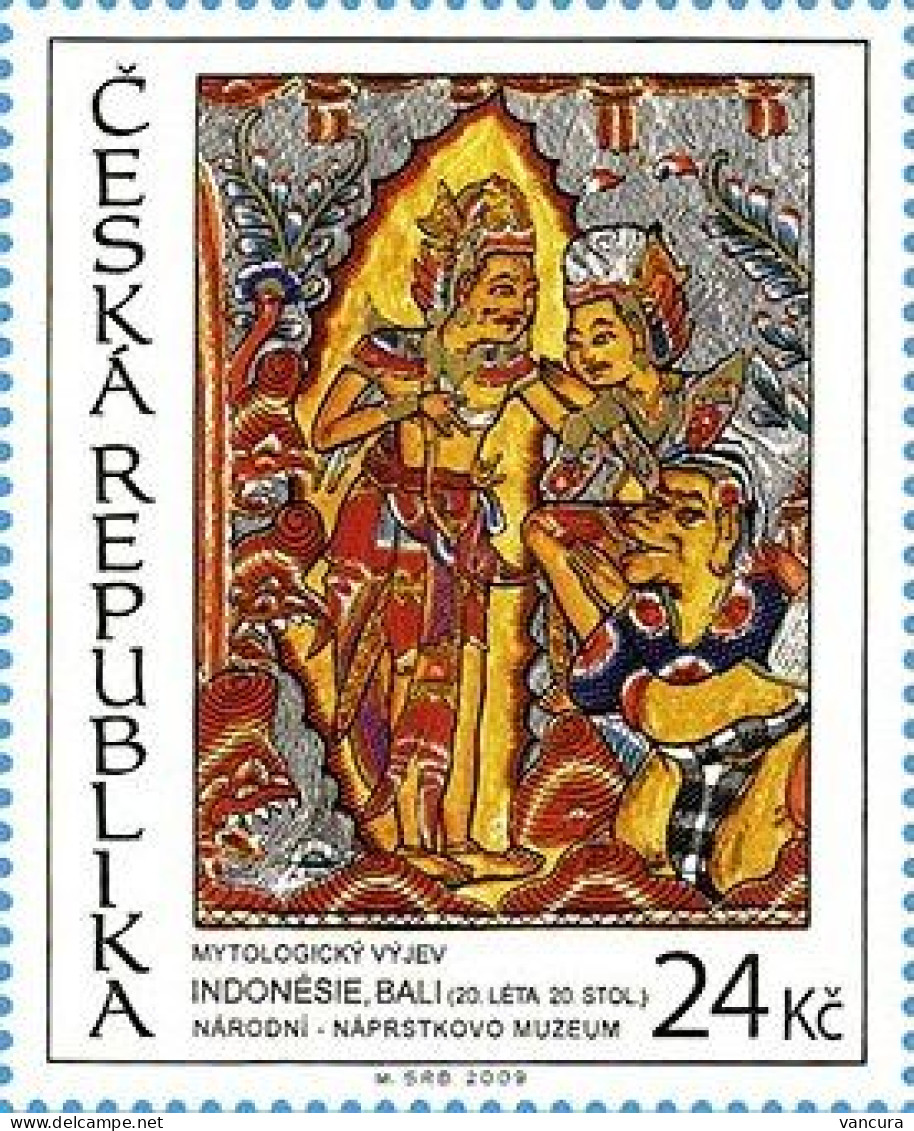** 592 Czech Republic Indonesian Painting 2009 Ramayana - Mythology