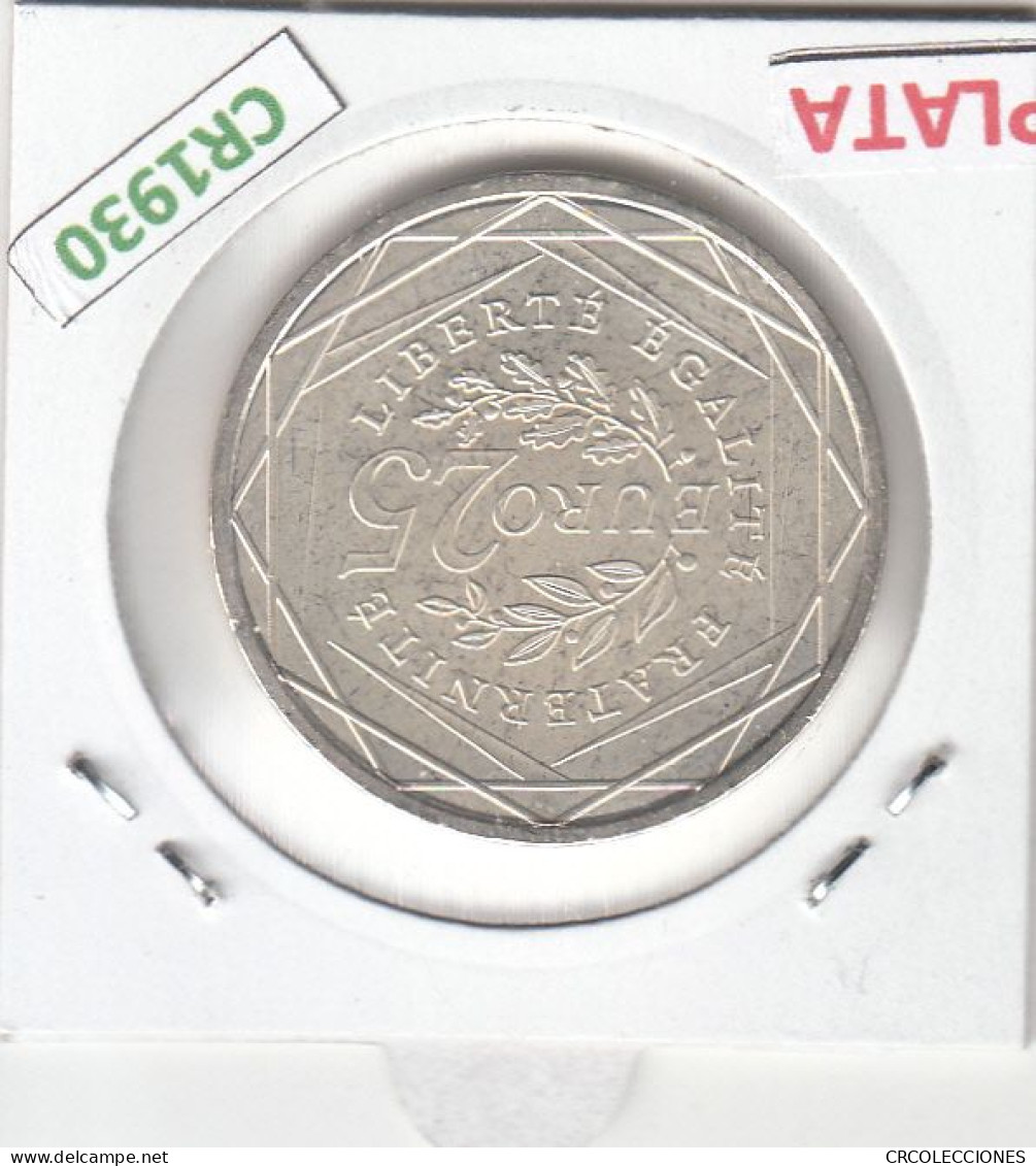 CR1930 MONEDA FRANCIA 25 EUROS 2009 PLATA - France