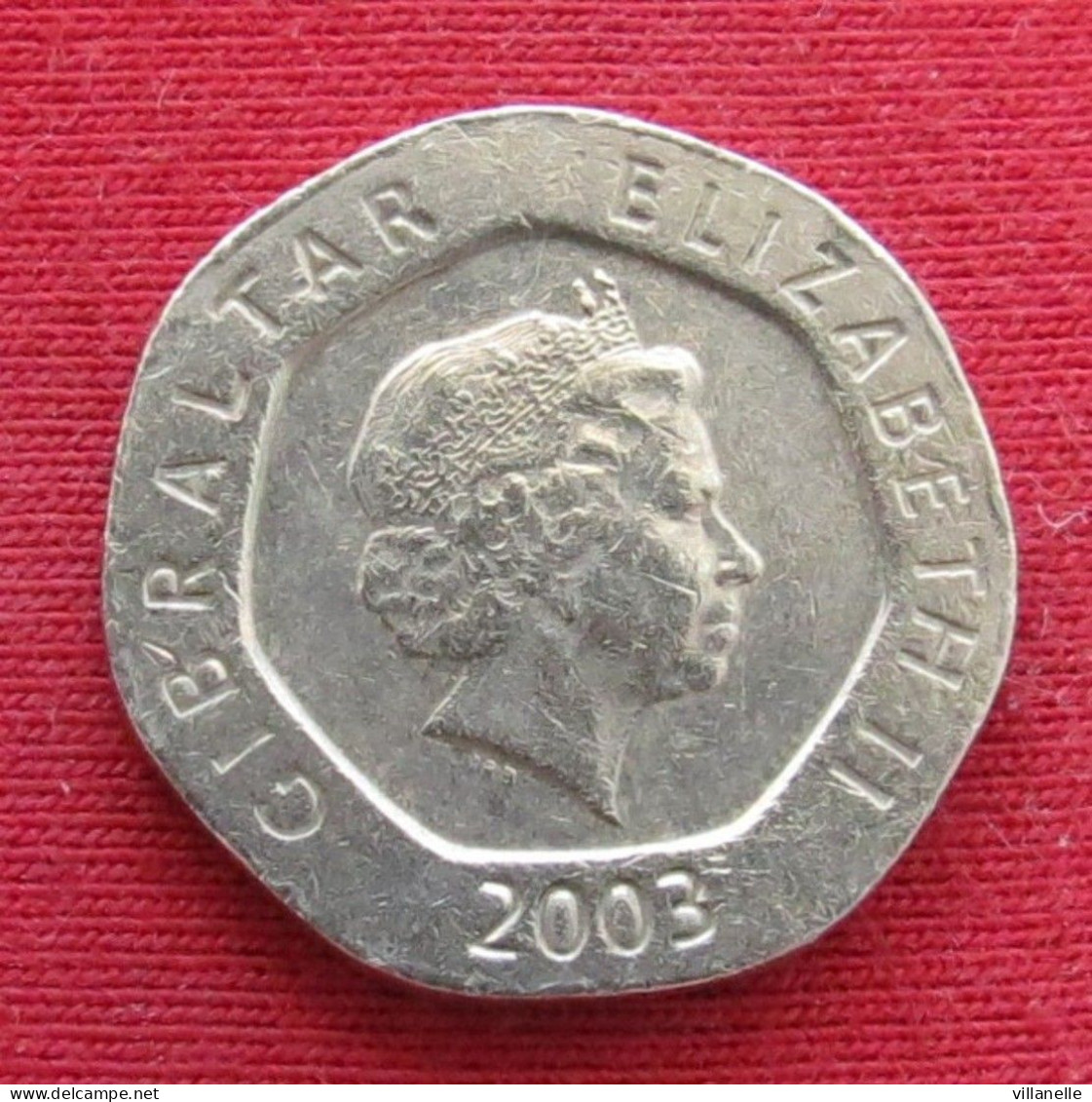 Gibraltar 20 Pence 2003 AA KM# 777 Lt 1191 *VT  Gibilterra - Gibraltar