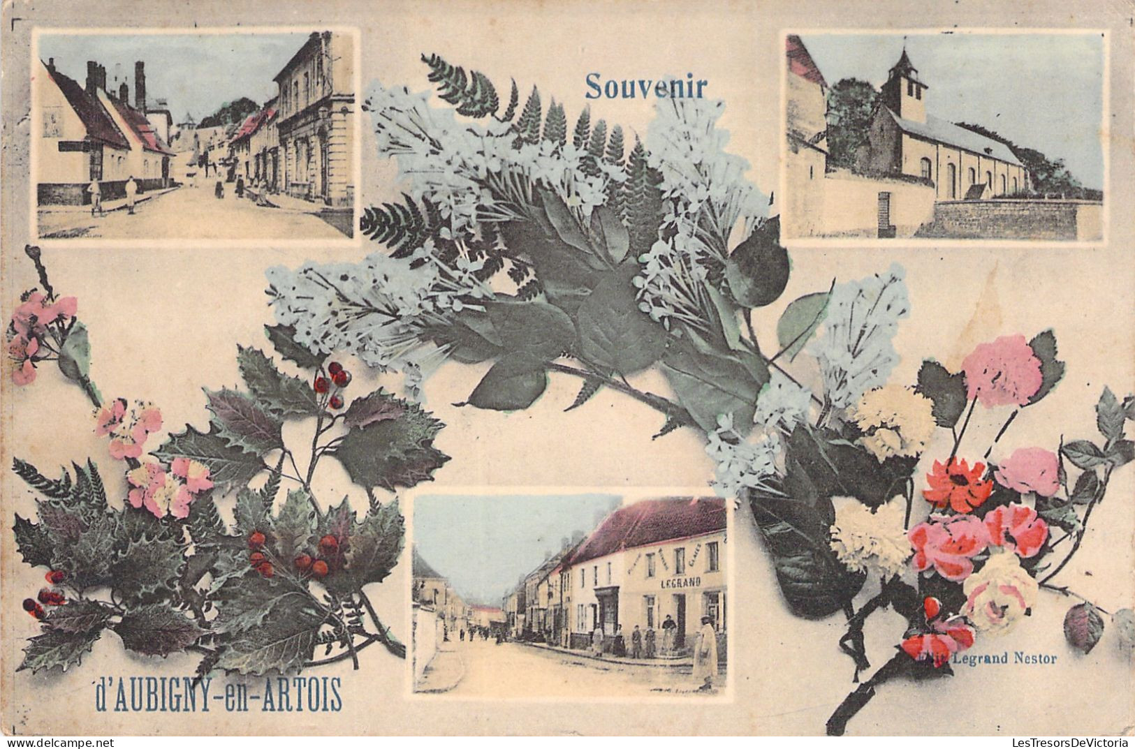 FRANCE - Souvenir D'aubigny En Artois - Carte Multivues - Carte Postale Ancienne - Aubigny En Artois