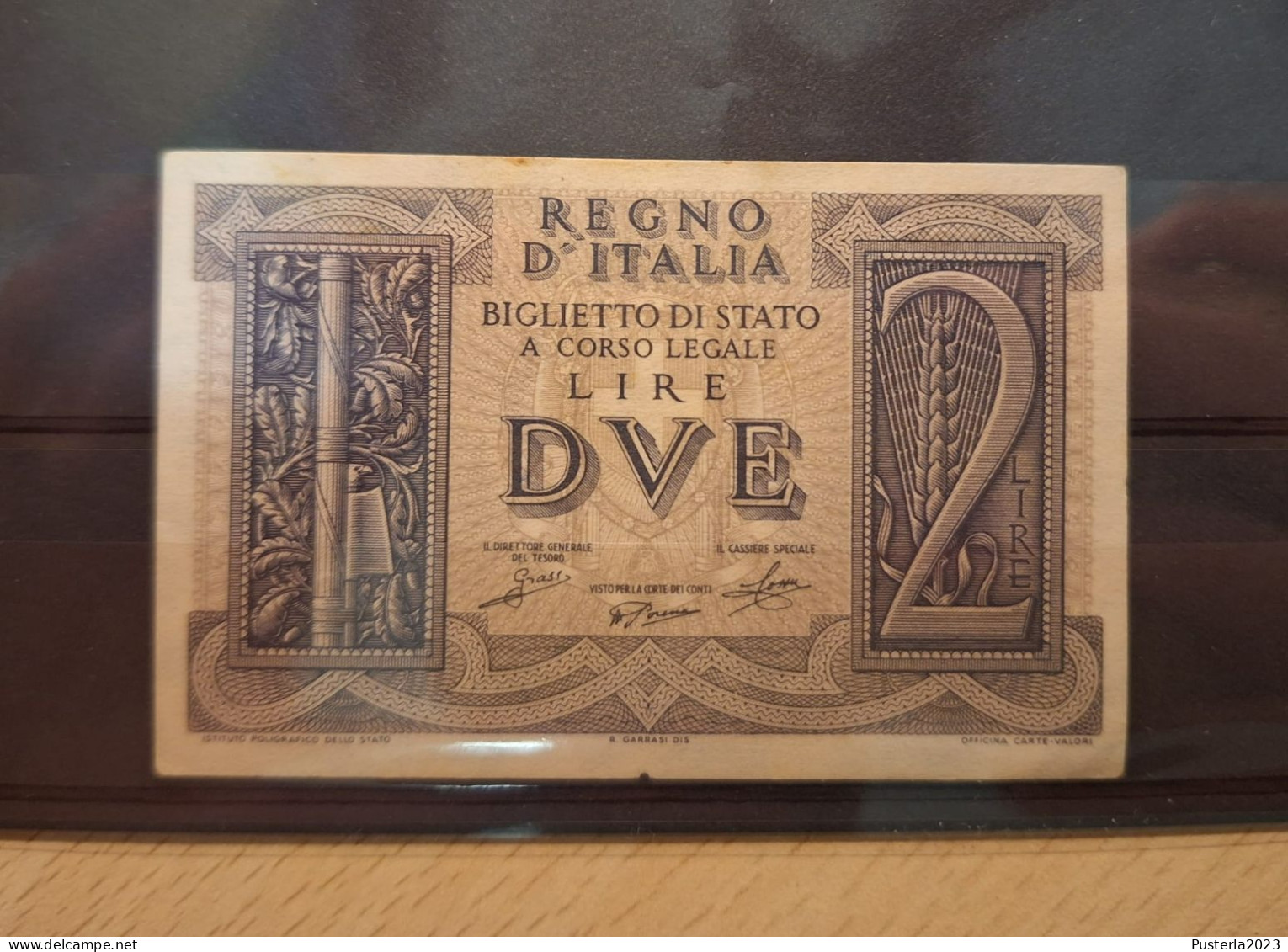 Biglietto Di Stato 2 Lira 1939 Regno D' Italia NUOVO - Other & Unclassified