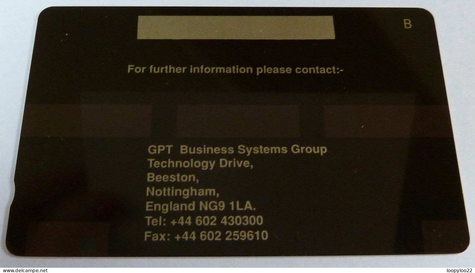 UK - Great Britain - GPT - Without Control - ISDX - Focused On World Class Applications - [ 8] Firmeneigene Ausgaben