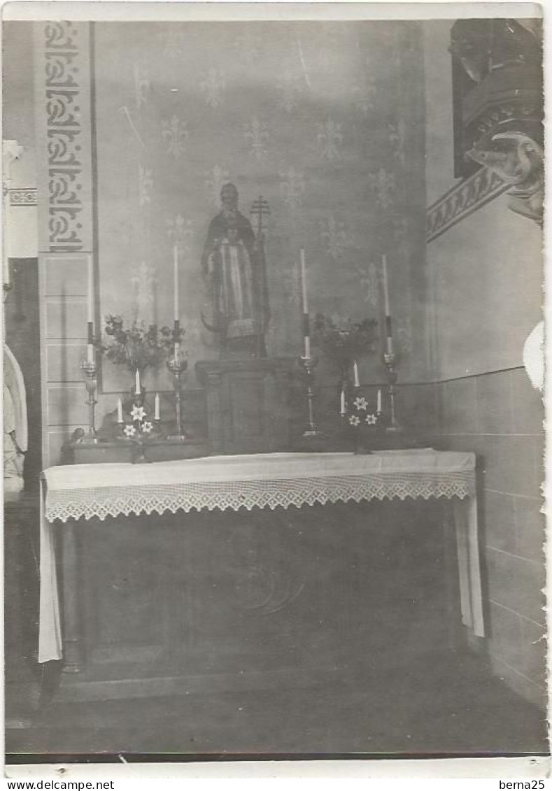 INTERIEUR D'UNE EGLISE DONT LE ST PATRON EST CLEMENT 1 BANLIEUE PARISIENNE PETIT ENGHEIN CITE AU DOS D'UN CLICHE9X12 - Ski Nautique