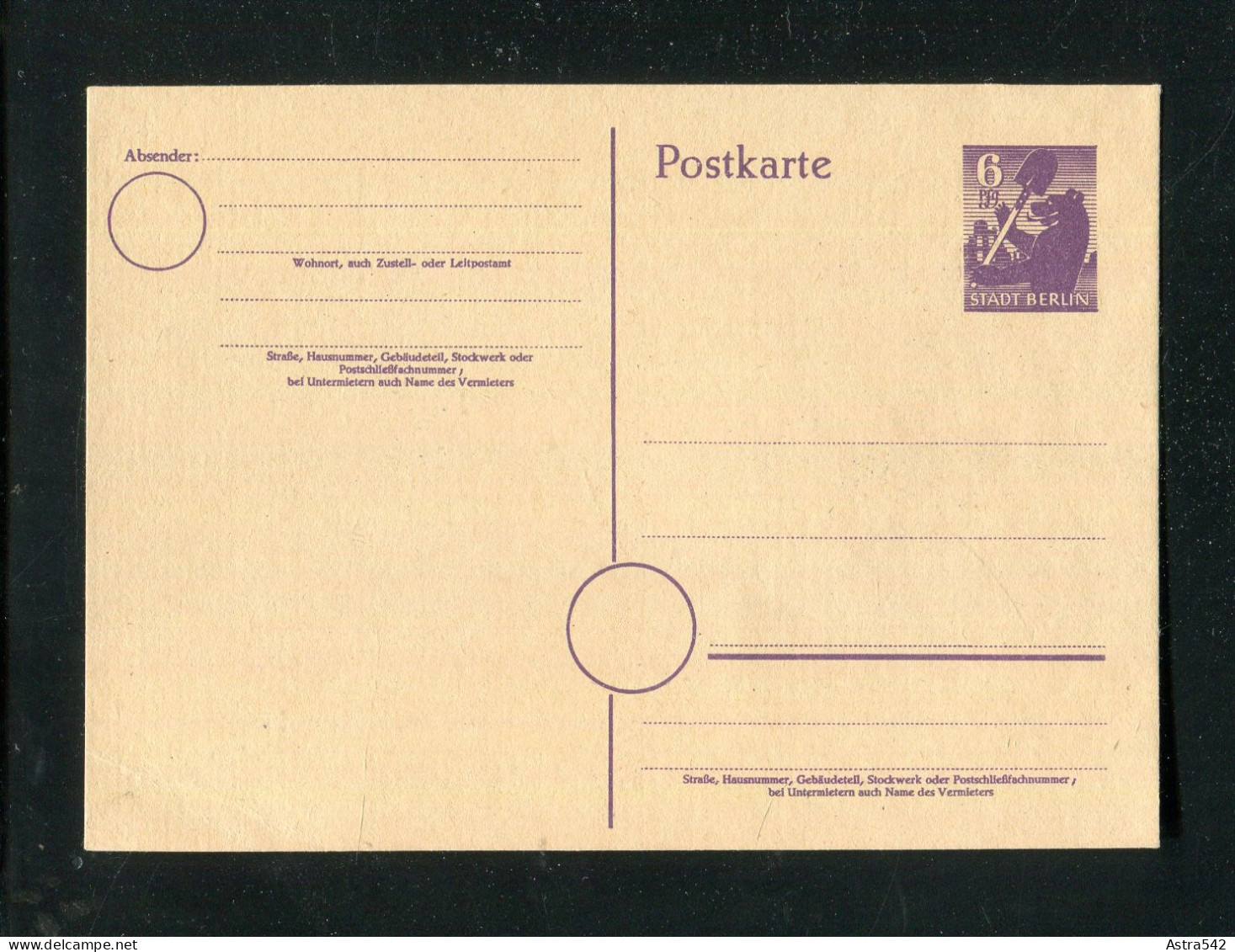 "SBZ" 1945, Postkarte Mi. P 4e ** (3393) - Ganzsachen