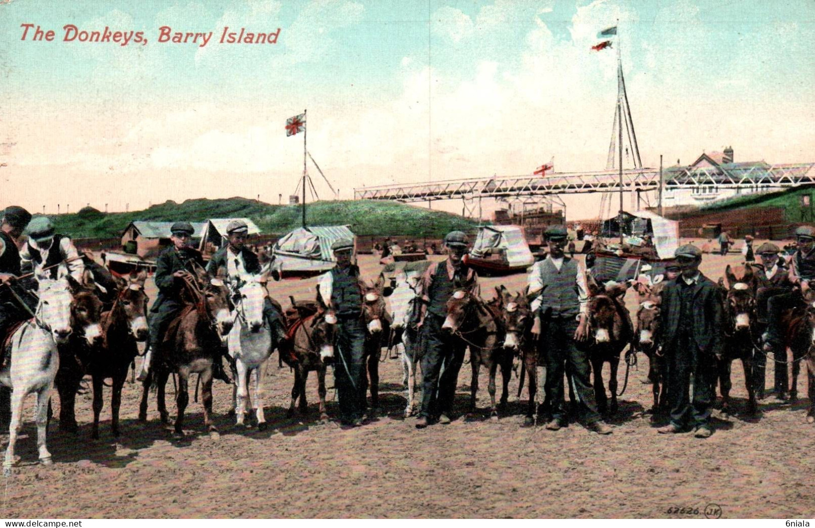 20319  BARRY ISLAND  The Donkeys  (  2 Scans) - Glamorgan