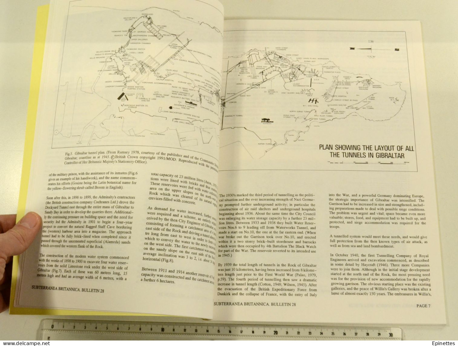 Subterranea Britannica Bulletin 28, 1992 - Souterrains De Gibraltar, Carrières Souterraines De Bath - Geographie