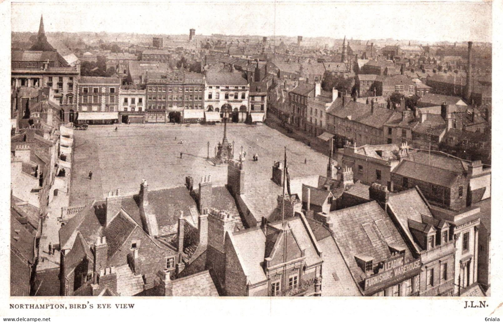 20314 NORTHAMPTON  BIRD EYE VIEW    (  2 Scans) - Northamptonshire