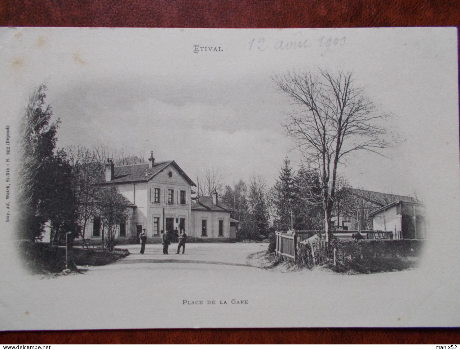 88 - ÉTIVAL - Place De La Gare. (précurseur) - Etival Clairefontaine