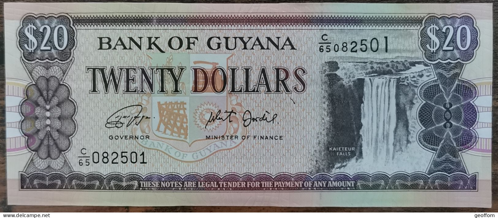 Billet 20 Dollars GUYANE 2018 - Bank Of Guyana - UNC - 20 $ - Guyana