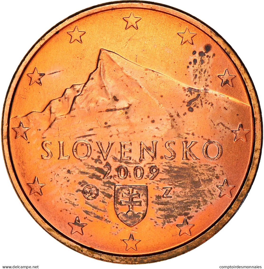 Slovaquie, 5 Euro Cent, 2009, Kremnica, SPL, Copper Plated Steel, KM:97 - Slovaquie