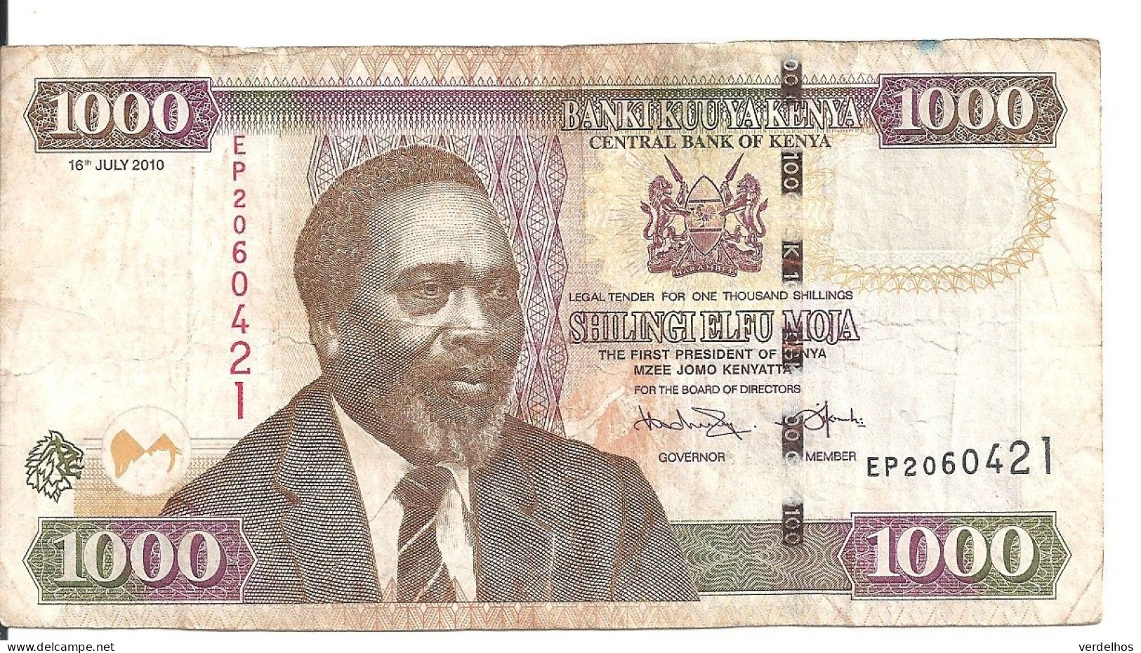 KENYA 1000 SHILLINGS 2010 VF P 51 E - Kenya