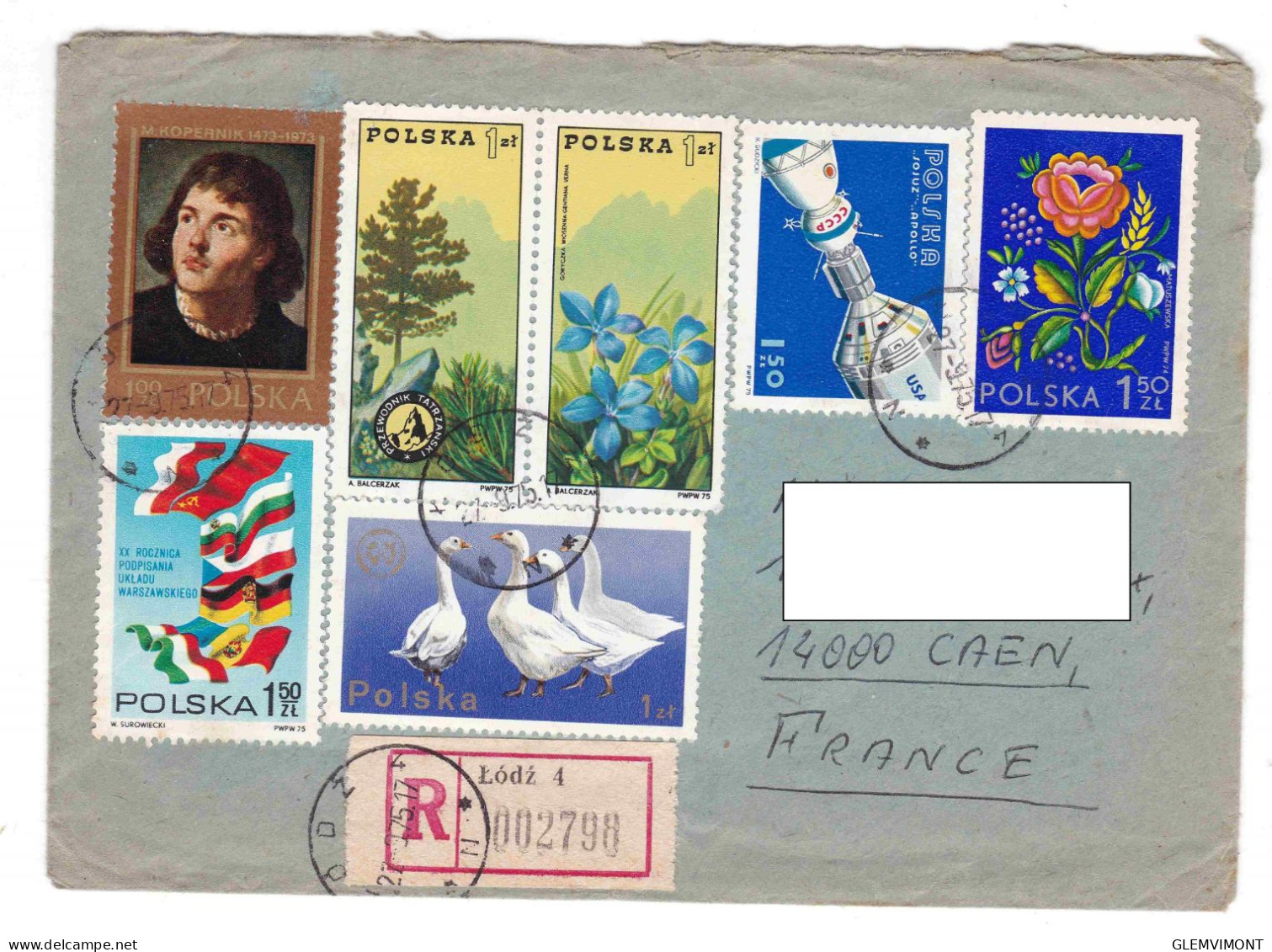 POLOGNE Enveloppe  ( N°5 ) Multi Timbres - Storia Postale