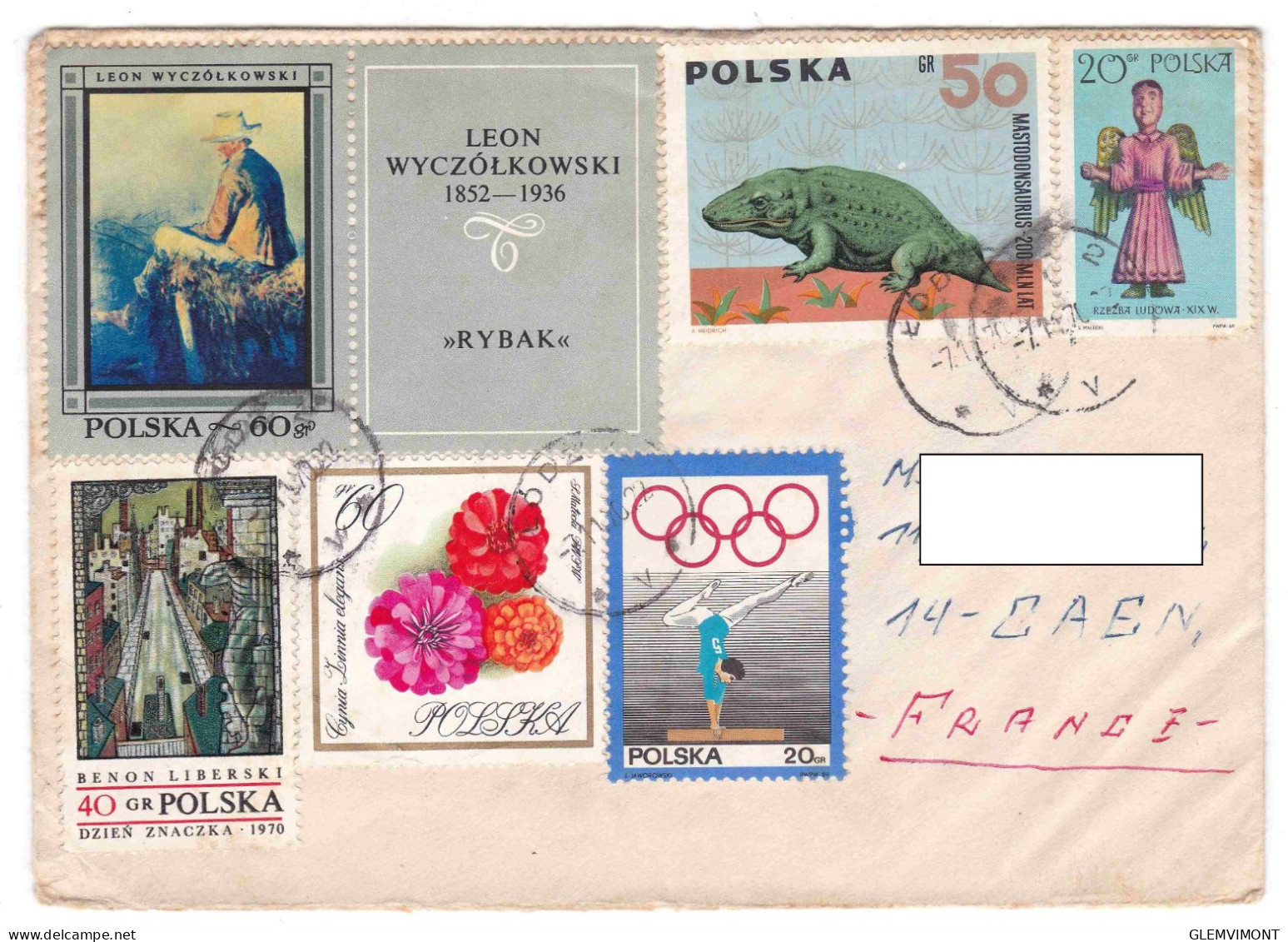 POLOGNE Enveloppe  ( N°6 ) Multi Timbres - Lettres & Documents