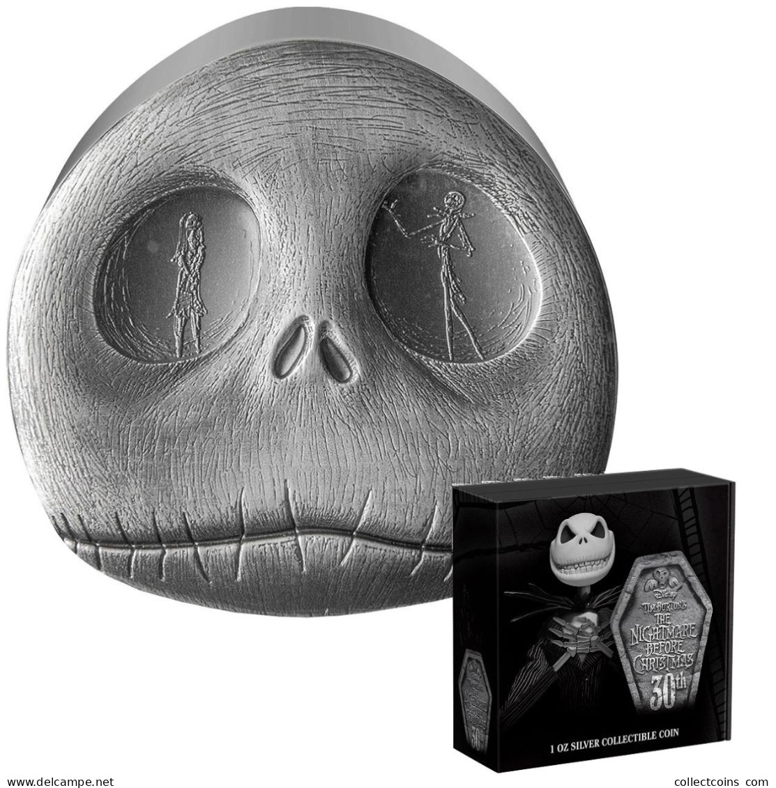 Niue 2 Dollars 2023 Disney Movies - The Nightmare Before Christmas 30 Years 1 Oz Silver Coin Zilveren Munt Silber Muenze - Autres – Océanie