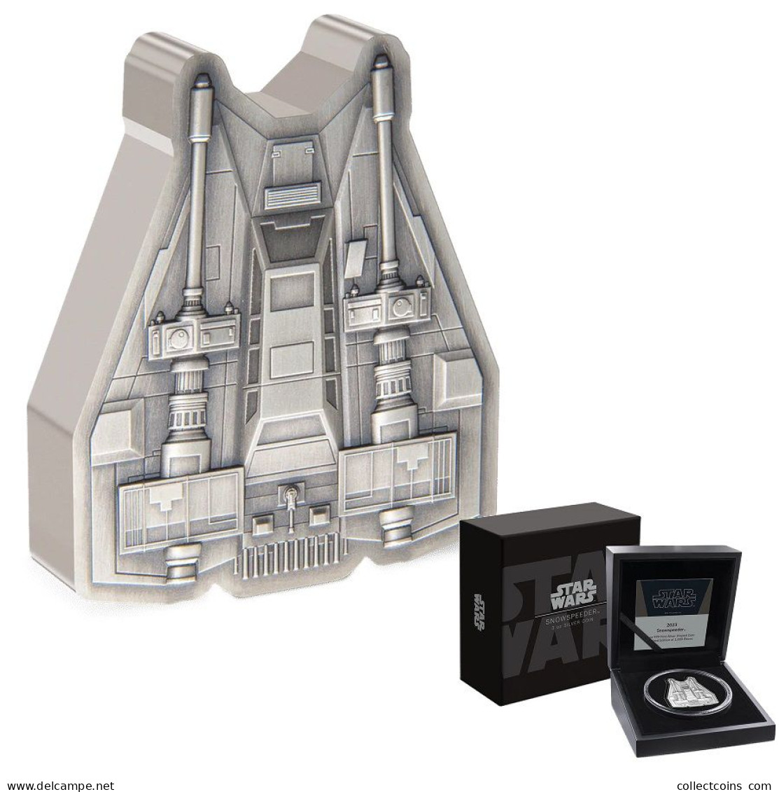 Niue 10 Dollars 2023 Star Wars Ships - Snowspeeder 3 Oz Silver Coin Zilveren Munt Silber Proof Pp - Autres – Océanie