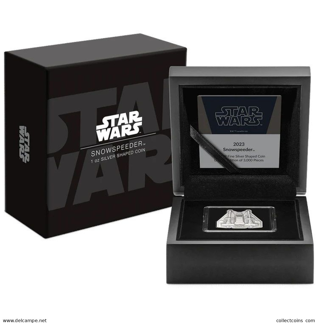 Niue 2 Dollars 2023 Star Wars Ships - Snowspeeder 1 Oz Silver Coin Zilveren Munt Silber Proof Pp - Otros – Oceanía