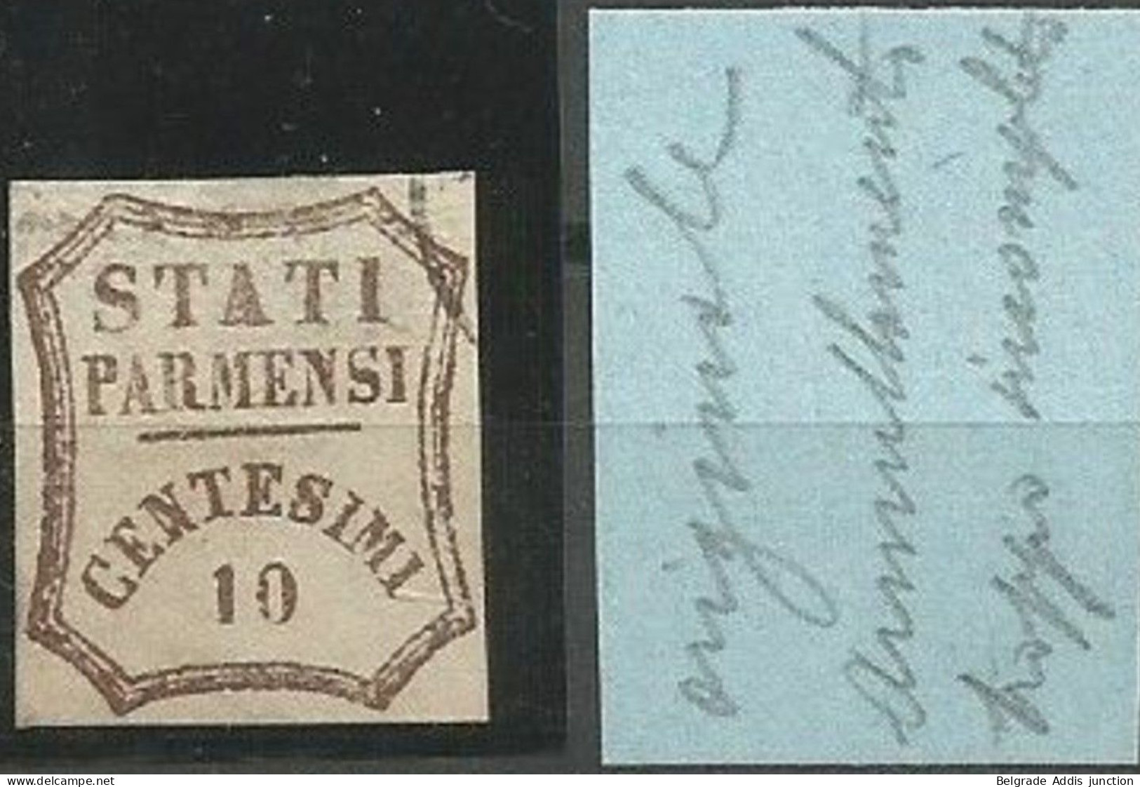 Italy Italia Parma Sassone Michel 13 Used 1859 Sassone CV: 1.200,00€ - Parme