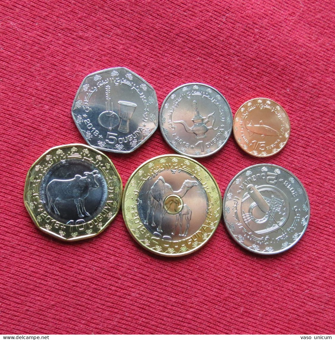 Mauritania Set 1/5, 1, 2, 5, 10, 20 Ouguiya 2018 - Mauretanien