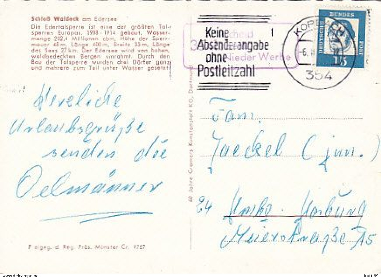 AK 184210 GERMANY - Schloß Waldeck Am Edersee - Waldeck