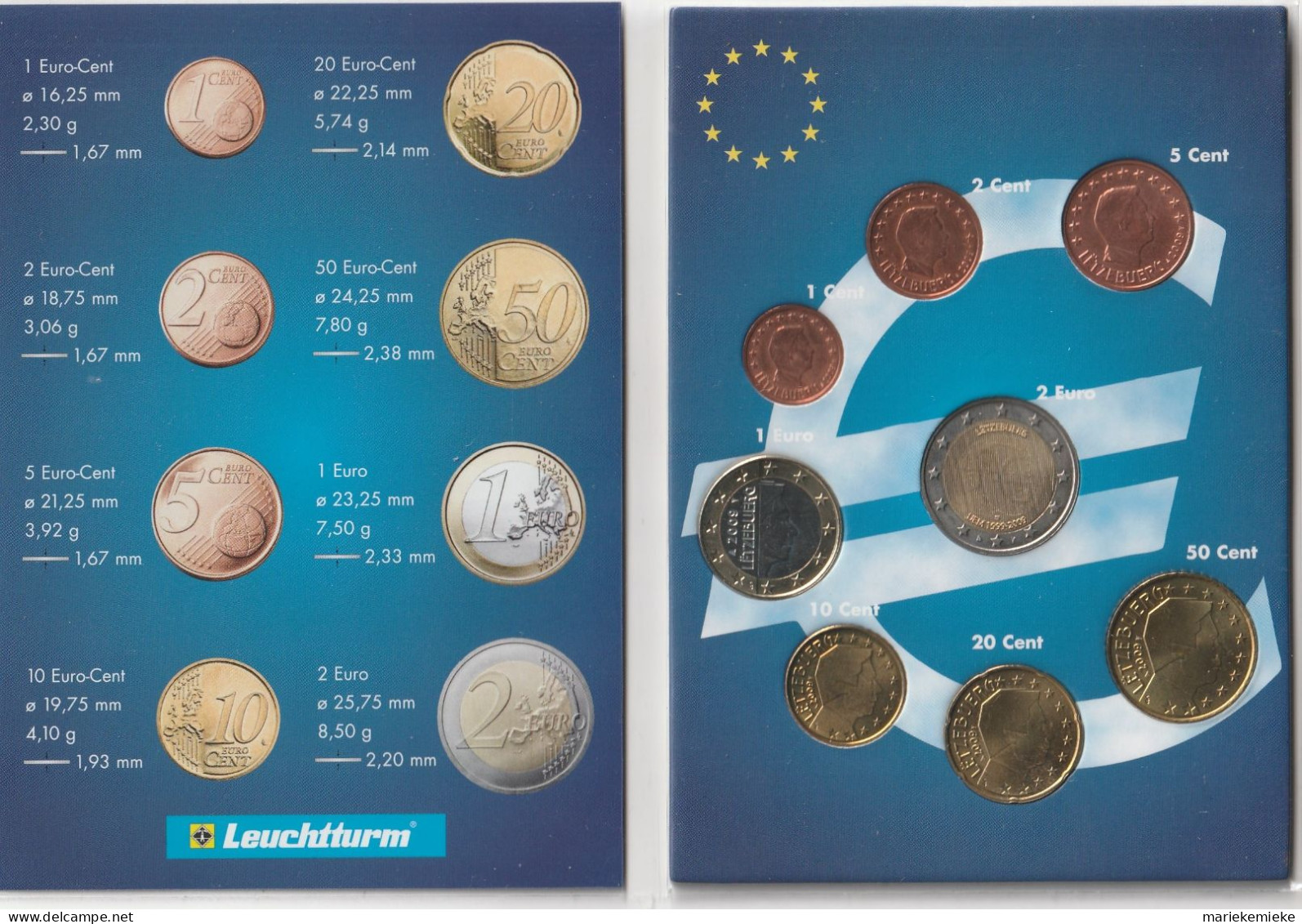 LUXEMBURG 2009 JAARSET UNC - FDC /  LUXEMBOURG ANNÉE 2009 UNC - FDC /  LUXEMBOURG YEARSET 2009 UNC - FDC - Luxemburg