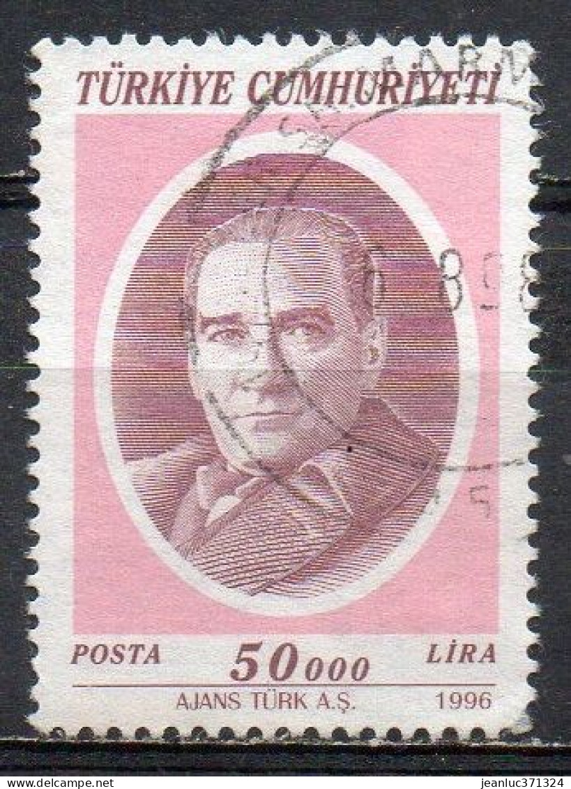 TURQUIE N° 2820 O Y&T 1996 Portrait D'Atatürk - Used Stamps